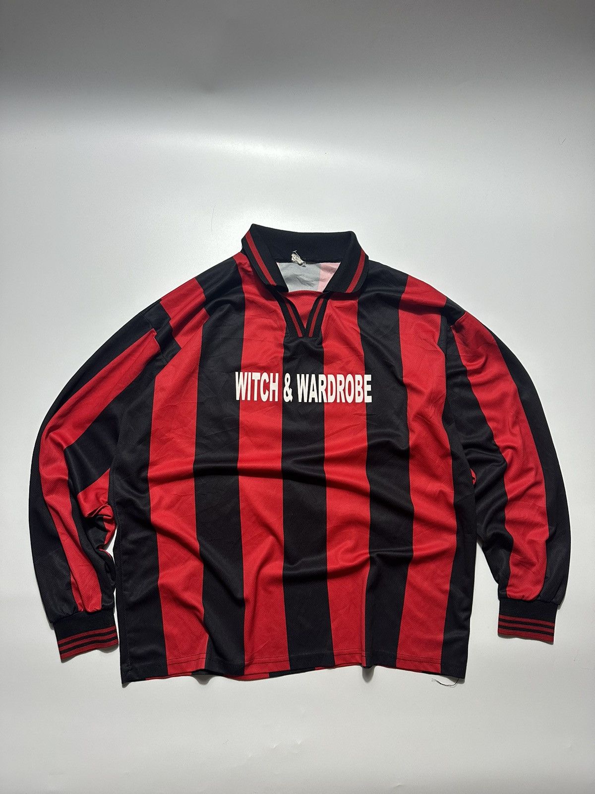 Pre-owned Soccer Jersey X Vintage Japanese Soccer Jersey Witch&wardrobe In Black