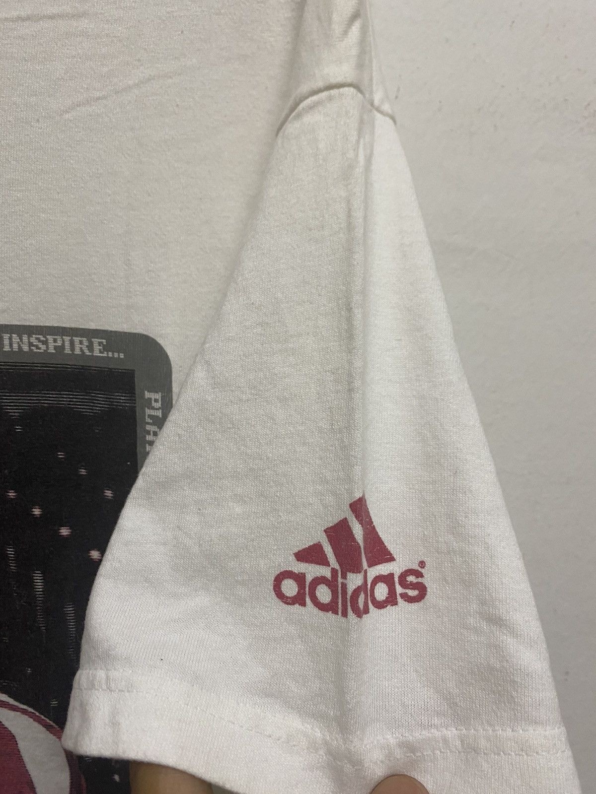 Adidas × Vintage Vintage 90’s David Beckham Adidas Promo Tee Size US L / EU 52-54 / 3 - 3 Thumbnail