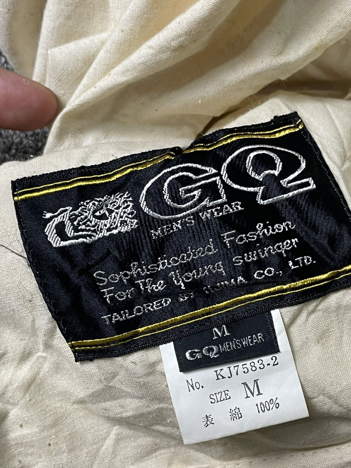 Japanese Brand × Seditionaries × Vintage GQ Fashion Menswear’s Back-print Cotton Jacket (101) Size US M / EU 48-50 / 2 - 7 Thumbnail