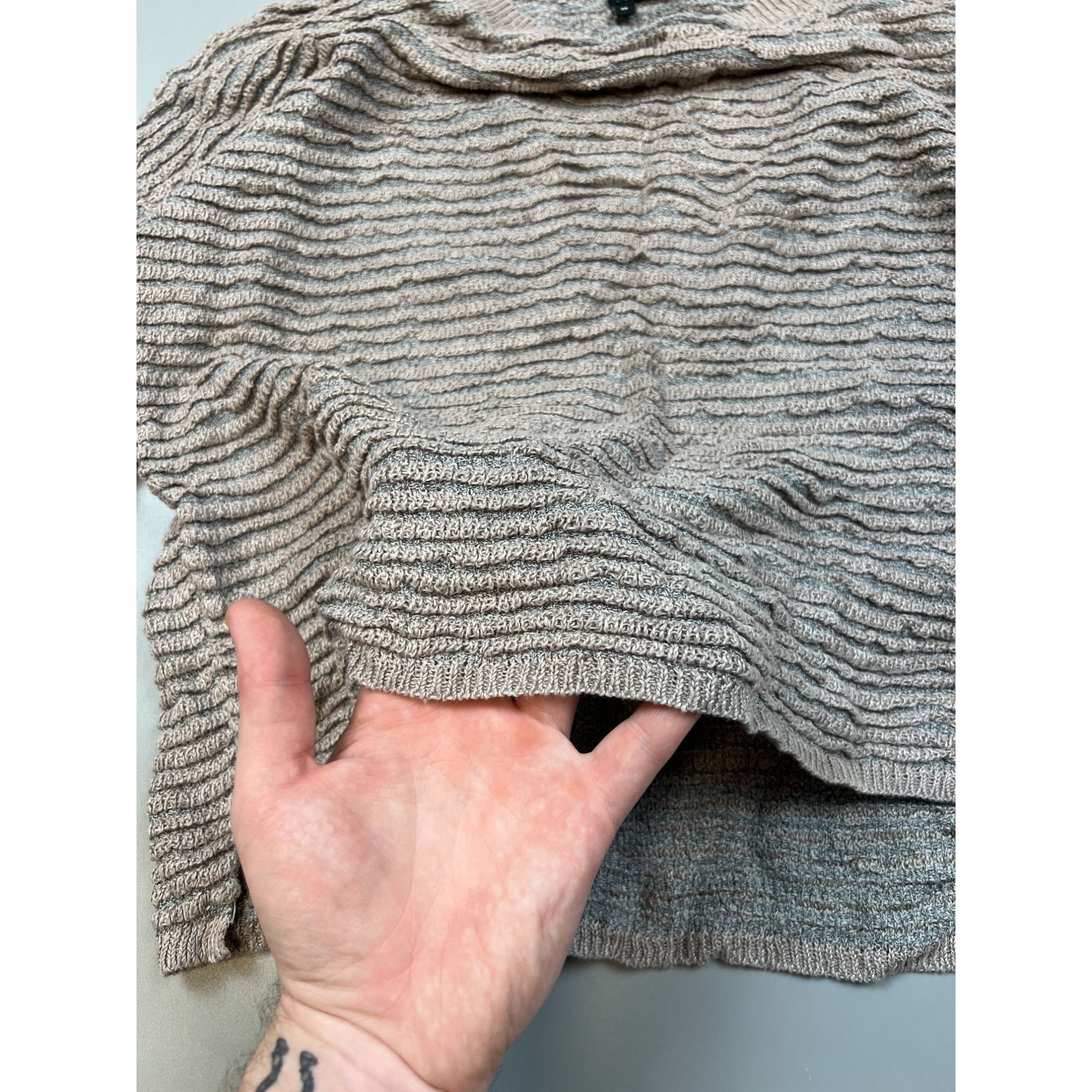 The Kooples The Kooples Linen Cotton Shortened Sweater (Y0672) Size M / US 6-8 / IT 42-44 - 3 Thumbnail
