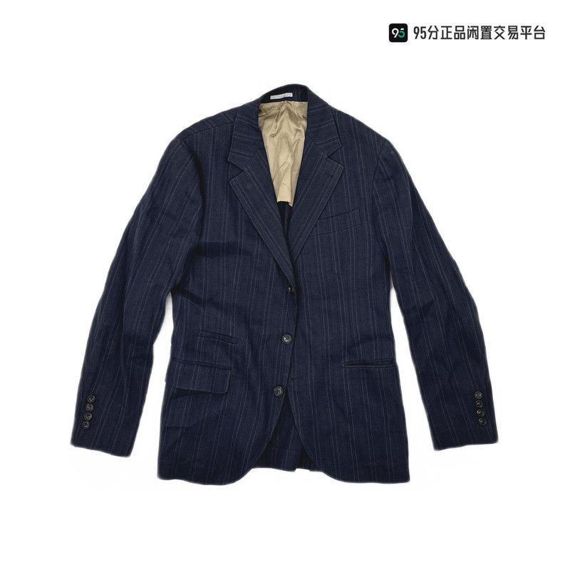 Brunello Cucinelli Brunello Cucinelli Blue Single. Size US M / EU 48-50 / 2 - 3 Thumbnail