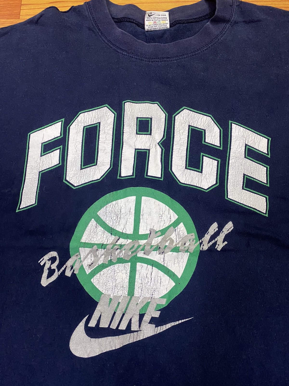 Nike × Vintage Vintage 90s Nike Force Basketball Size US XL / EU 56 / 4 - 2 Thumbnail