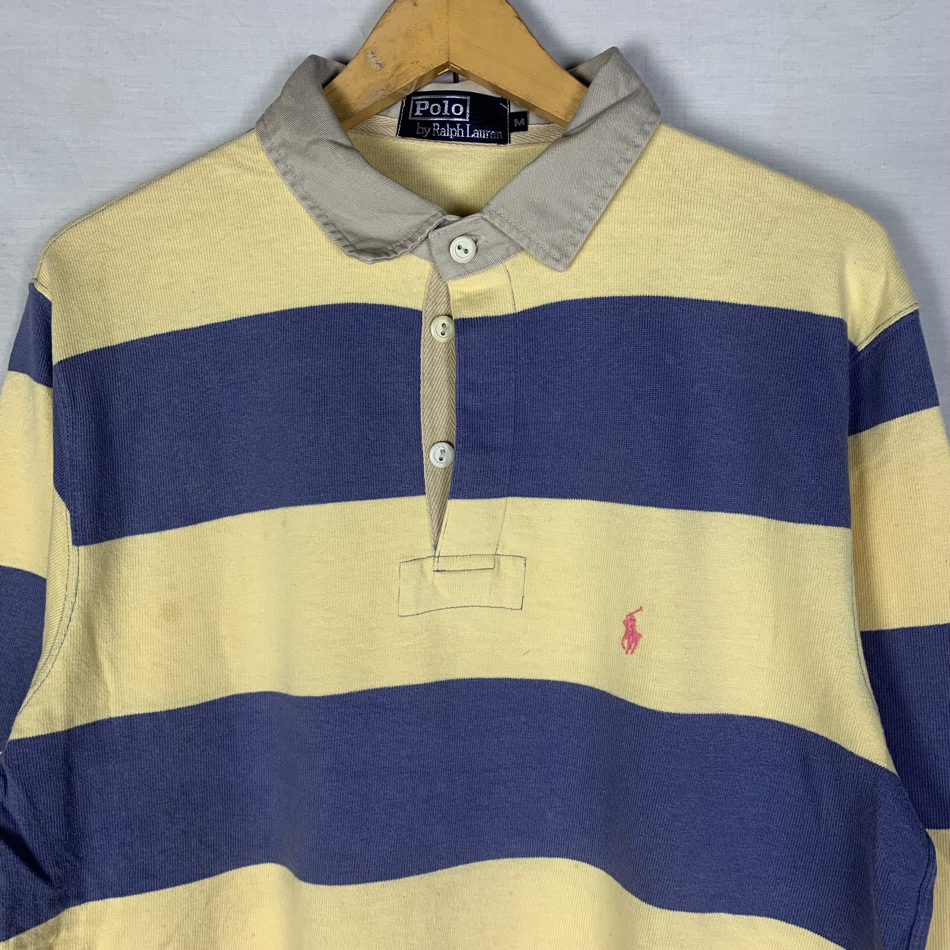 Polo Ralph Lauren Vintage Polo Ralph Lauren Rugby Shirt Striped Size US M / EU 48-50 / 2 - 3 Thumbnail