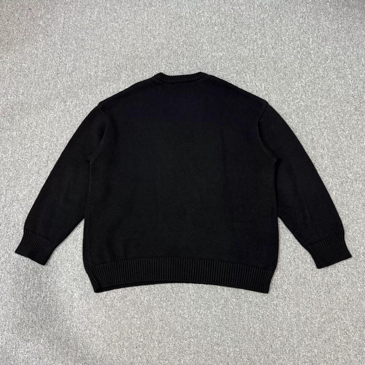 Balenciaga Balenciaga Black Crystal-Logo Crewneck Sweater L 99New Size L / US 10 / IT 46 - 2 Thumbnail