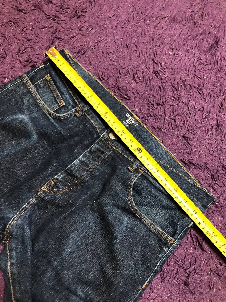 Carhartt Distressed Jeans Carhartt WIP logo Y2K streetwear Size US 34 / EU 50 - 19 Thumbnail