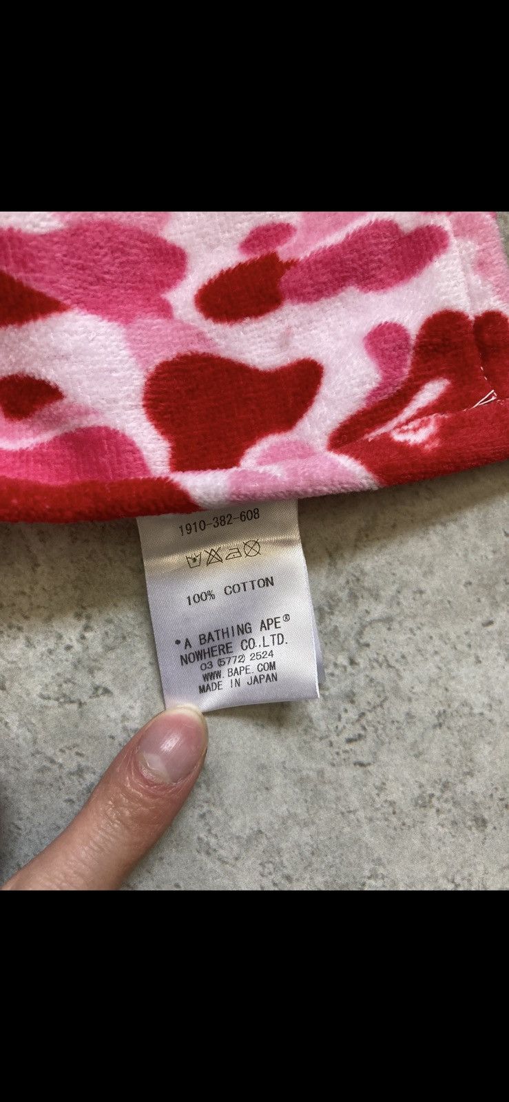 Bape Bape pink camo towel Size ONE SIZE - 4 Thumbnail