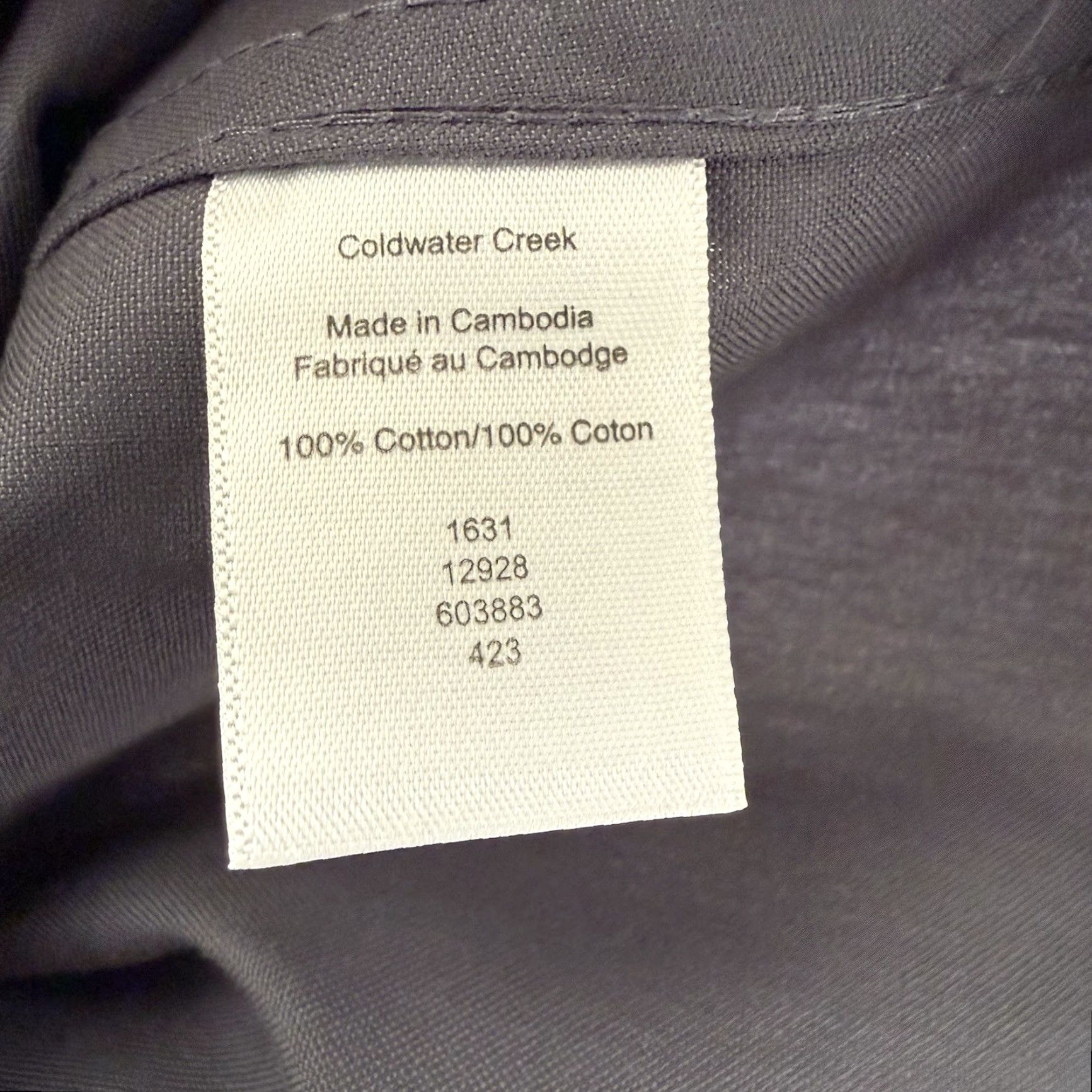Coldwater Creek Coldwater Creek Top Womens Button-Up Shirt 1X Gray No Iron 3/4 Sleeve Classic Size XL / US 12-14 / IT 48-50 - 4 Thumbnail