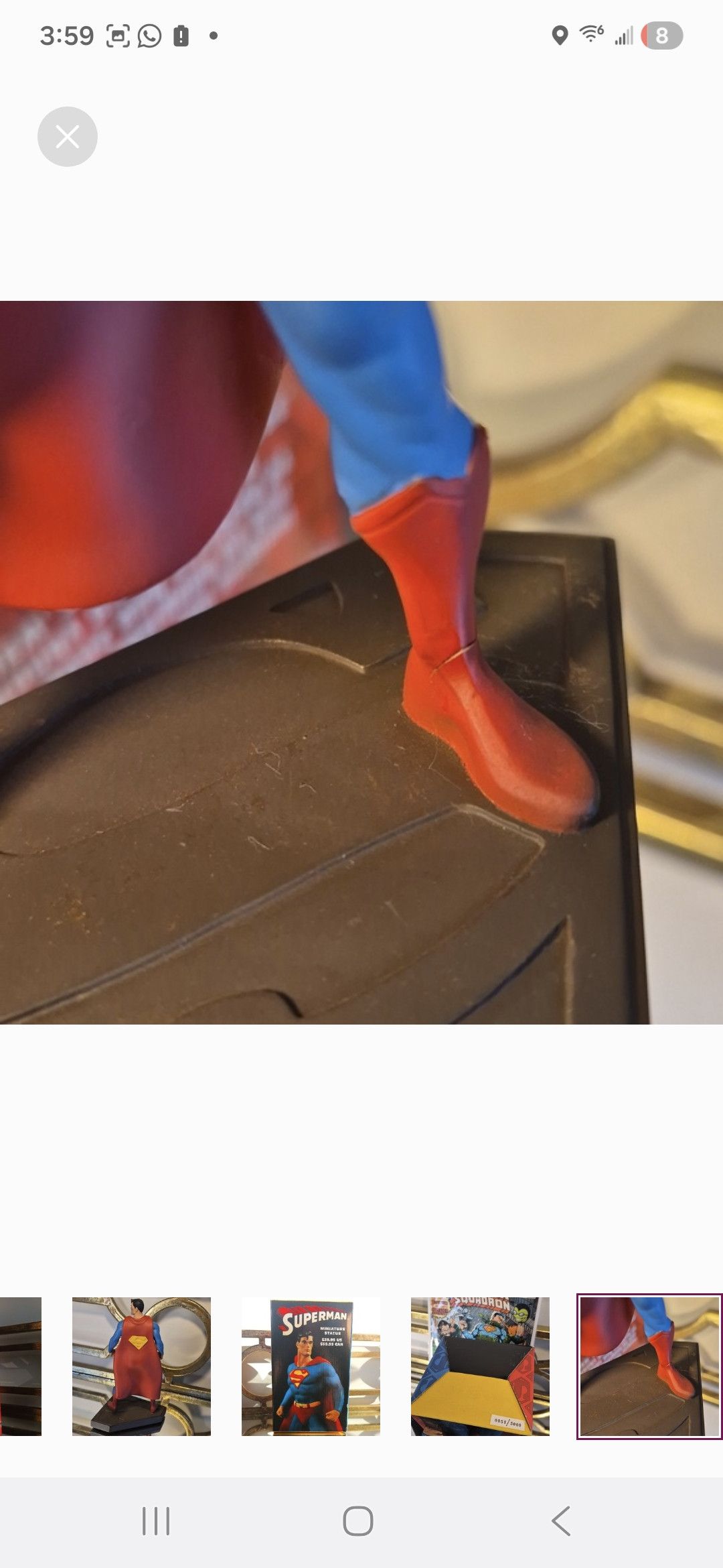 Other Vintage 1998 Bowen Superman Statue.Limited051/Seinfeld FAV P Size ONE SIZE - 11 Thumbnail