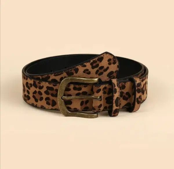 Japanese Brand Leopard Print Belt Pattern Size ONE SIZE - 5 Thumbnail