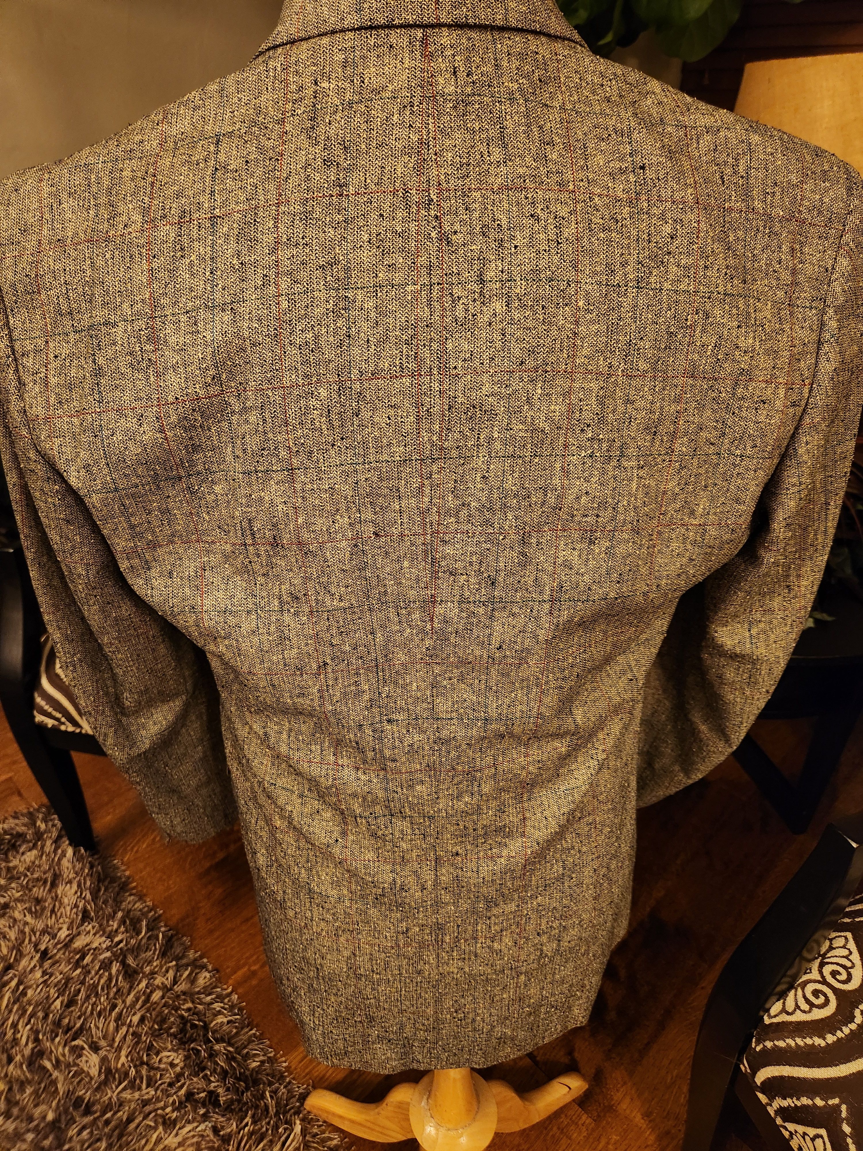 Vintage NWOT Vintage 90's Petrocelli Wool/Silk Double breast Blazer Size 44L - 2 Thumbnail