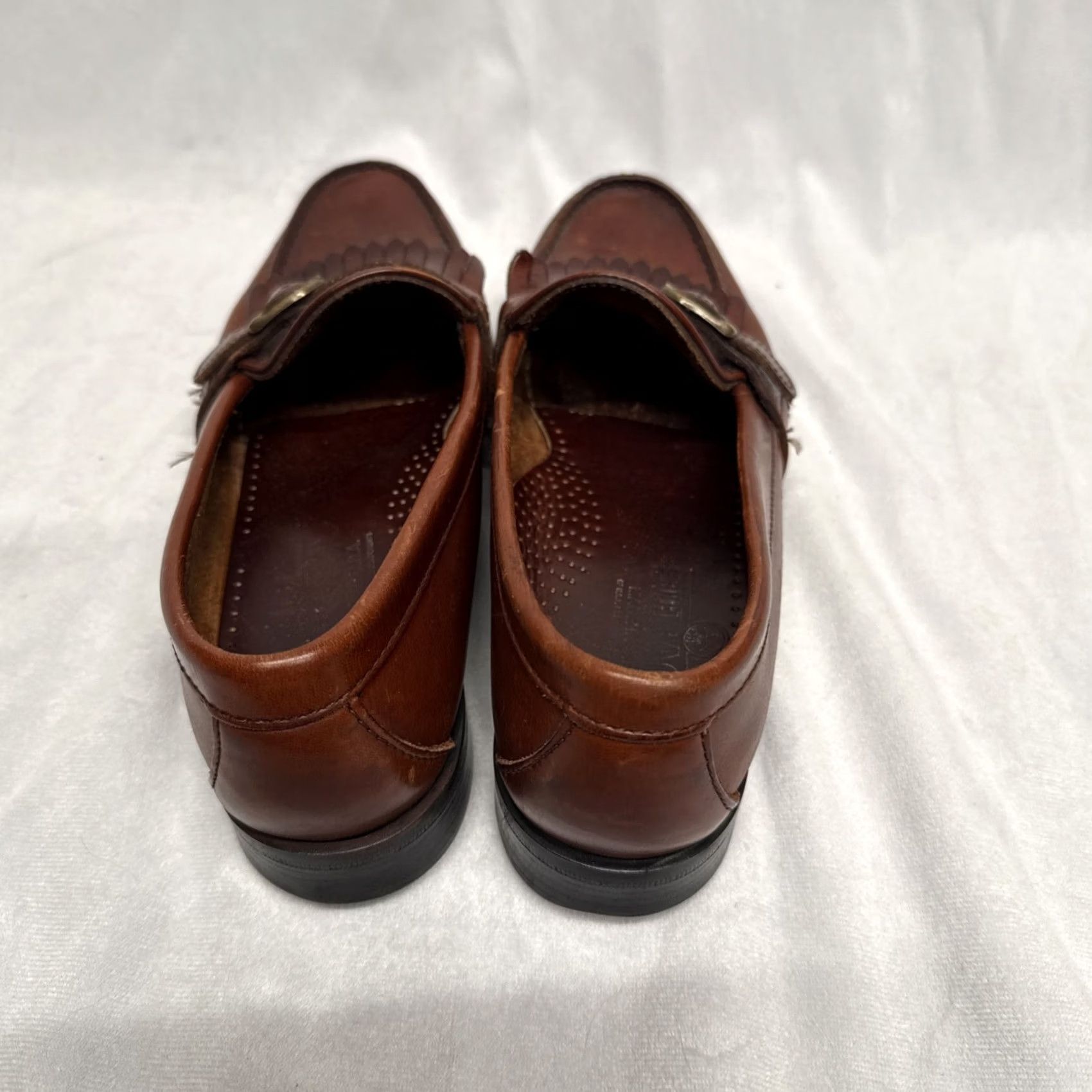 Sebago Sebago Burgundy Brown Slip On Buckle Loafer Genuine Leather Men Size 10.5 M Dress Loafer Leather Upper Lining Insole - Vintage N/A Size US 11 / EU 44 - 3 Thumbnail