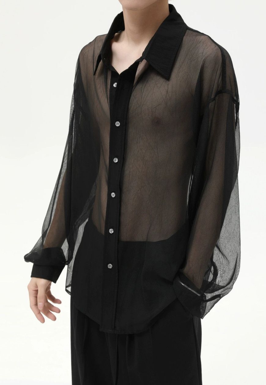 Other Men’s Thin mesh see-through shirt Size US M / EU 48-50 / 2 - 1 Thumbnail
