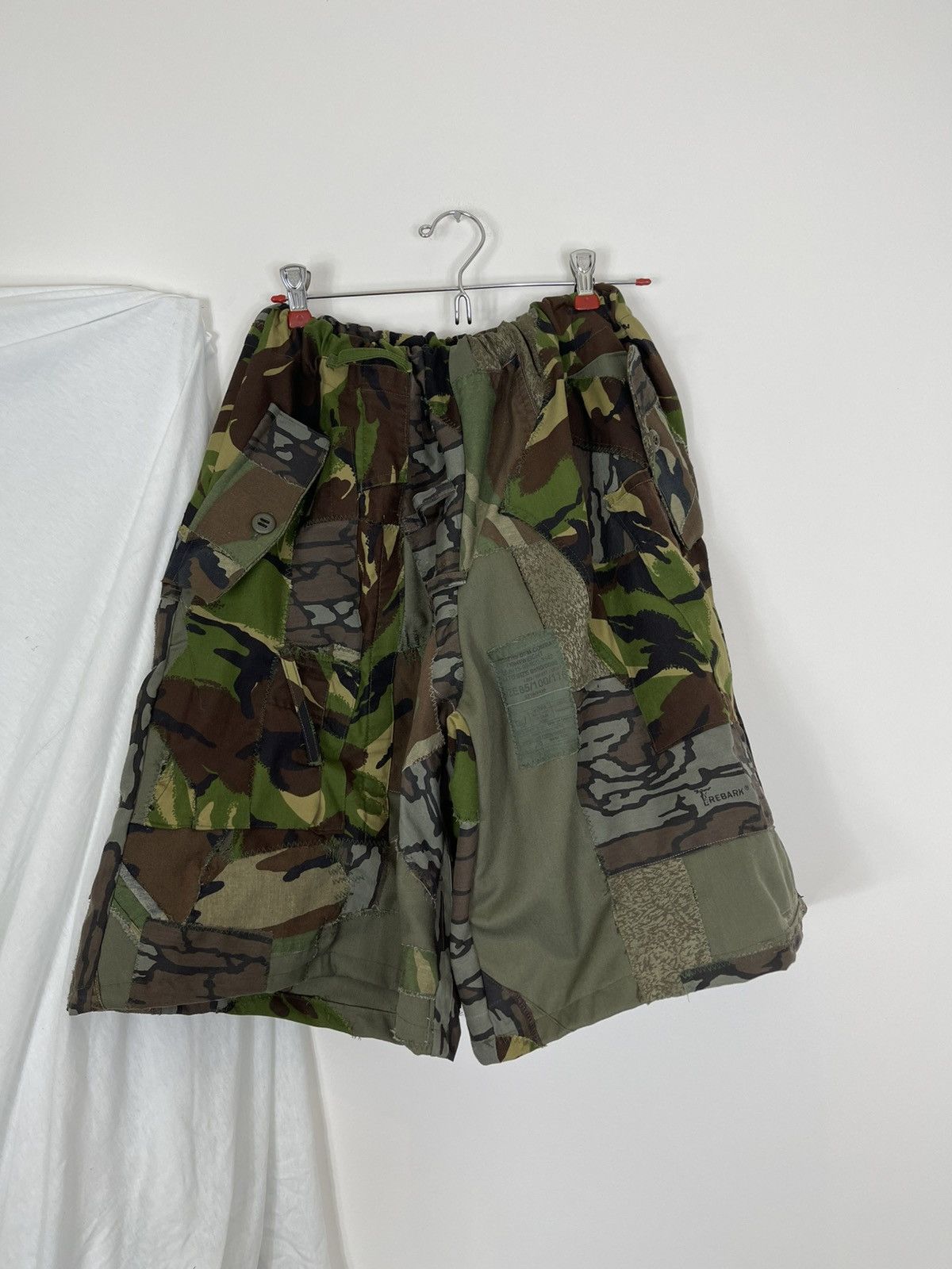 Chorley Patchwork baggy parachute camo cargo shorts bondage Size US 34 / EU 50 - 2 Thumbnail