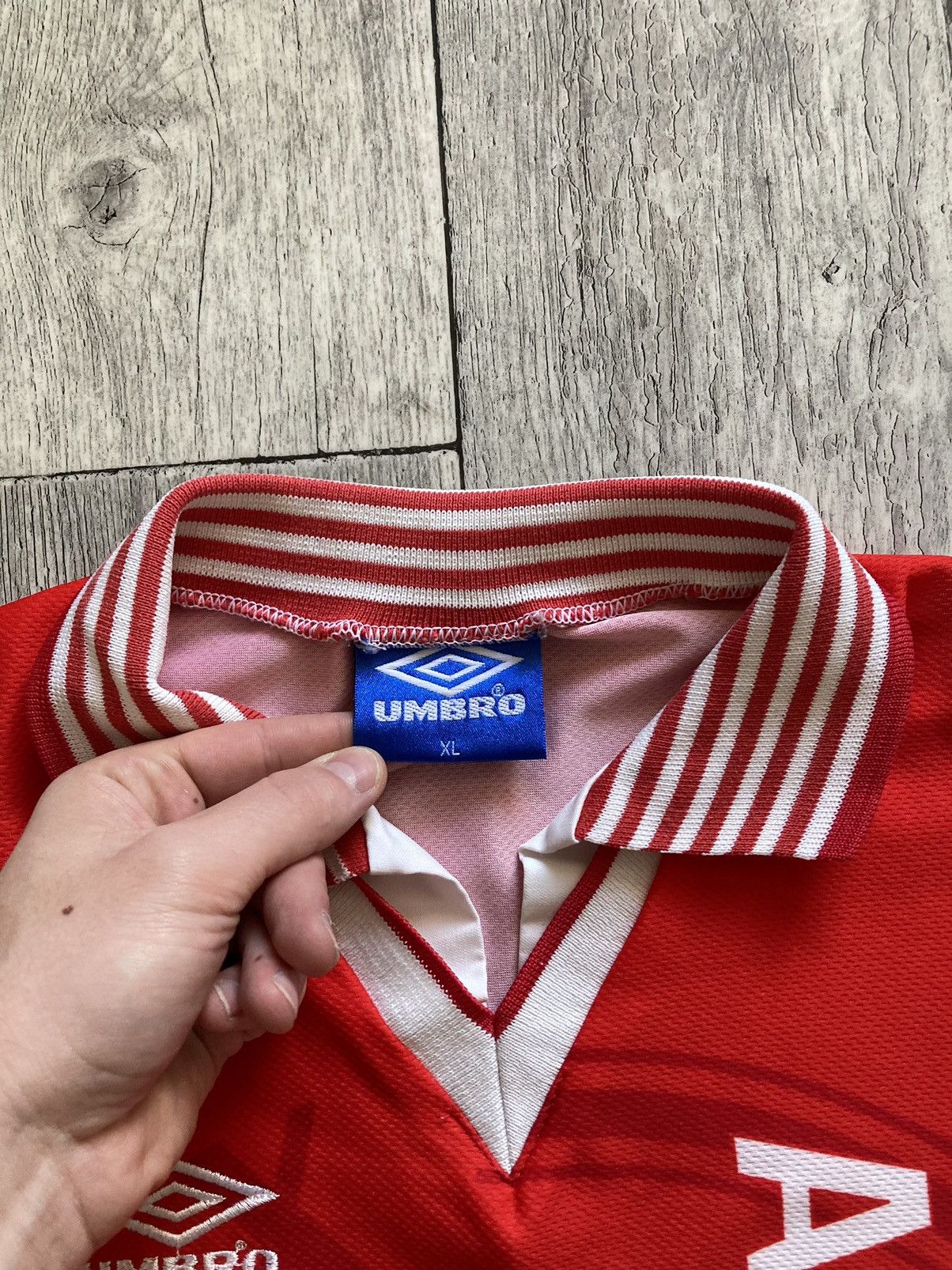 Umbro × Vintage Vintage rare 95/96 ajax Amsterdam soccer football Jersey XL Size US XL / EU 56 / 4 - 8 Thumbnail