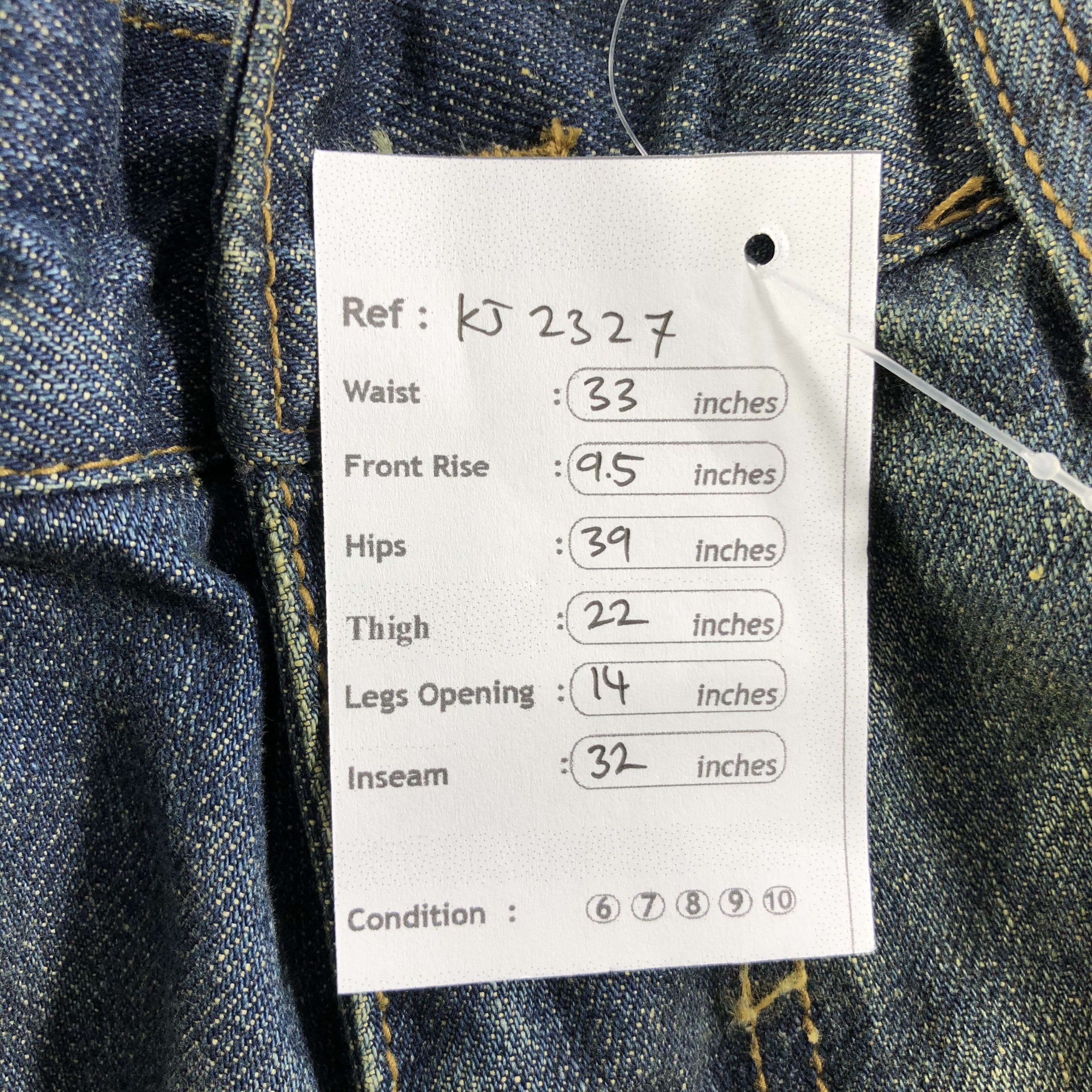 Japanese Brand Japanese Brand IMP Jeans Faded Blue Denim KJ2327 Size US 30 / EU 46 - 12 Thumbnail