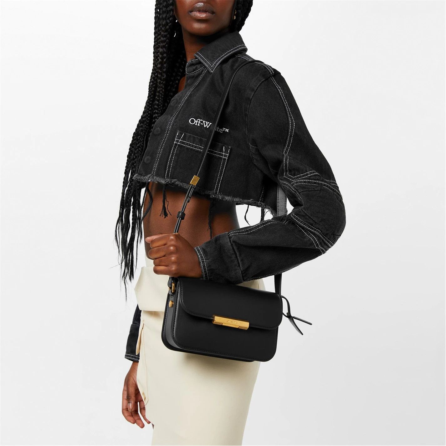Off-White o1g2r1mq1224 Size: OS / Screw Medium Shoulder Bag in Black Size ONE SIZE - 4 Thumbnail
