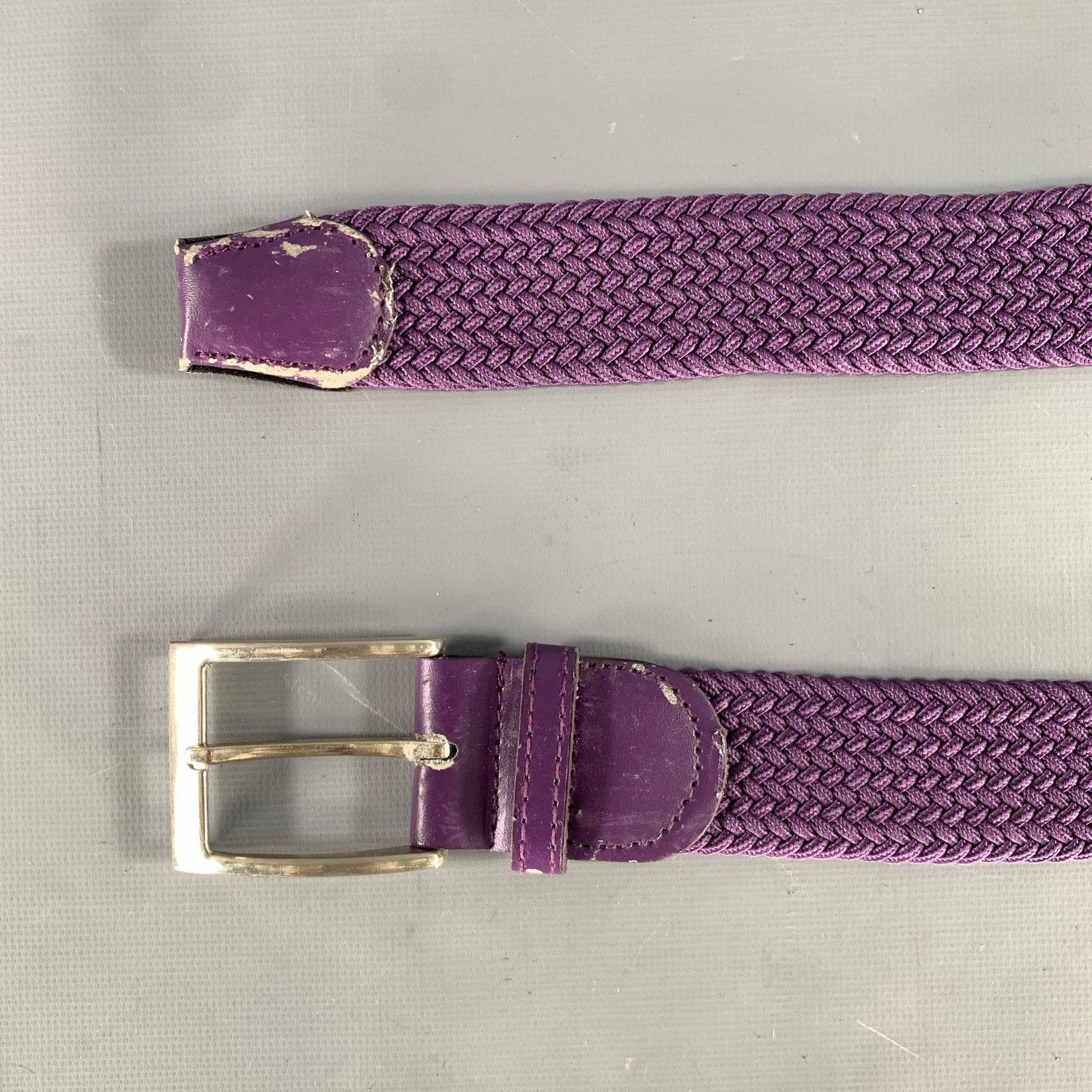 Other NO BRAND Size 38 Purple Woven Belt Size 38 - 5 Thumbnail