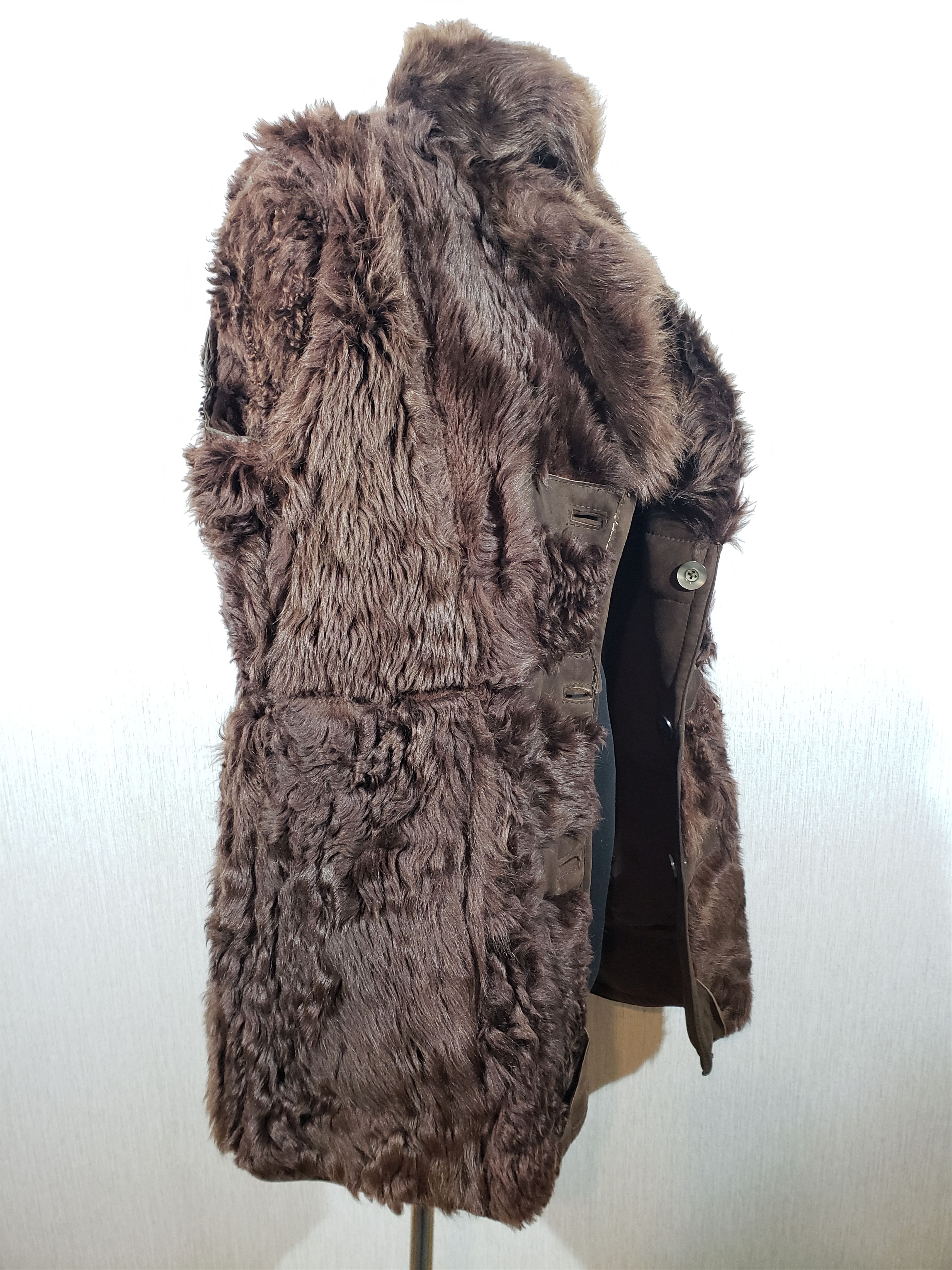 Other Men's brown sheepskin coat with buttons. Size US M / EU 48-50 / 2 - 8 Thumbnail
