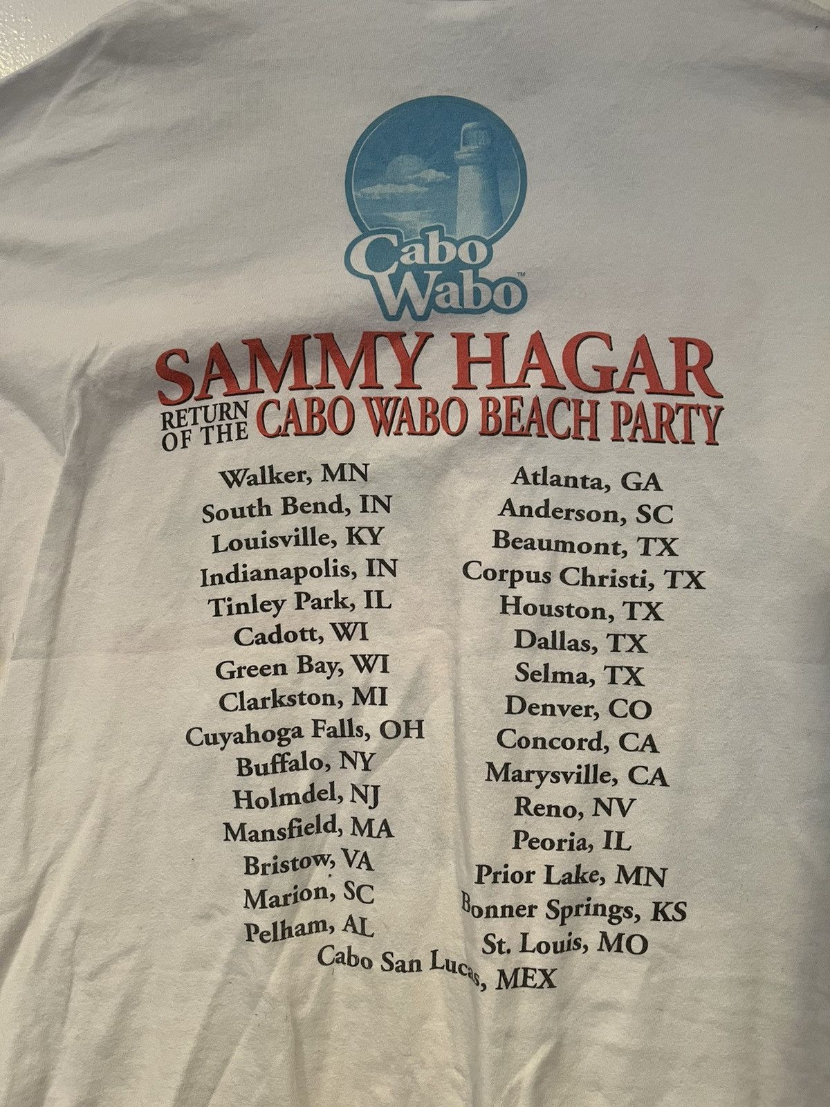 Band Tees 90’s Sammy Hagar Cabo Wabo band tshirt Size US L / EU 52-54 / 3 - 5 Thumbnail