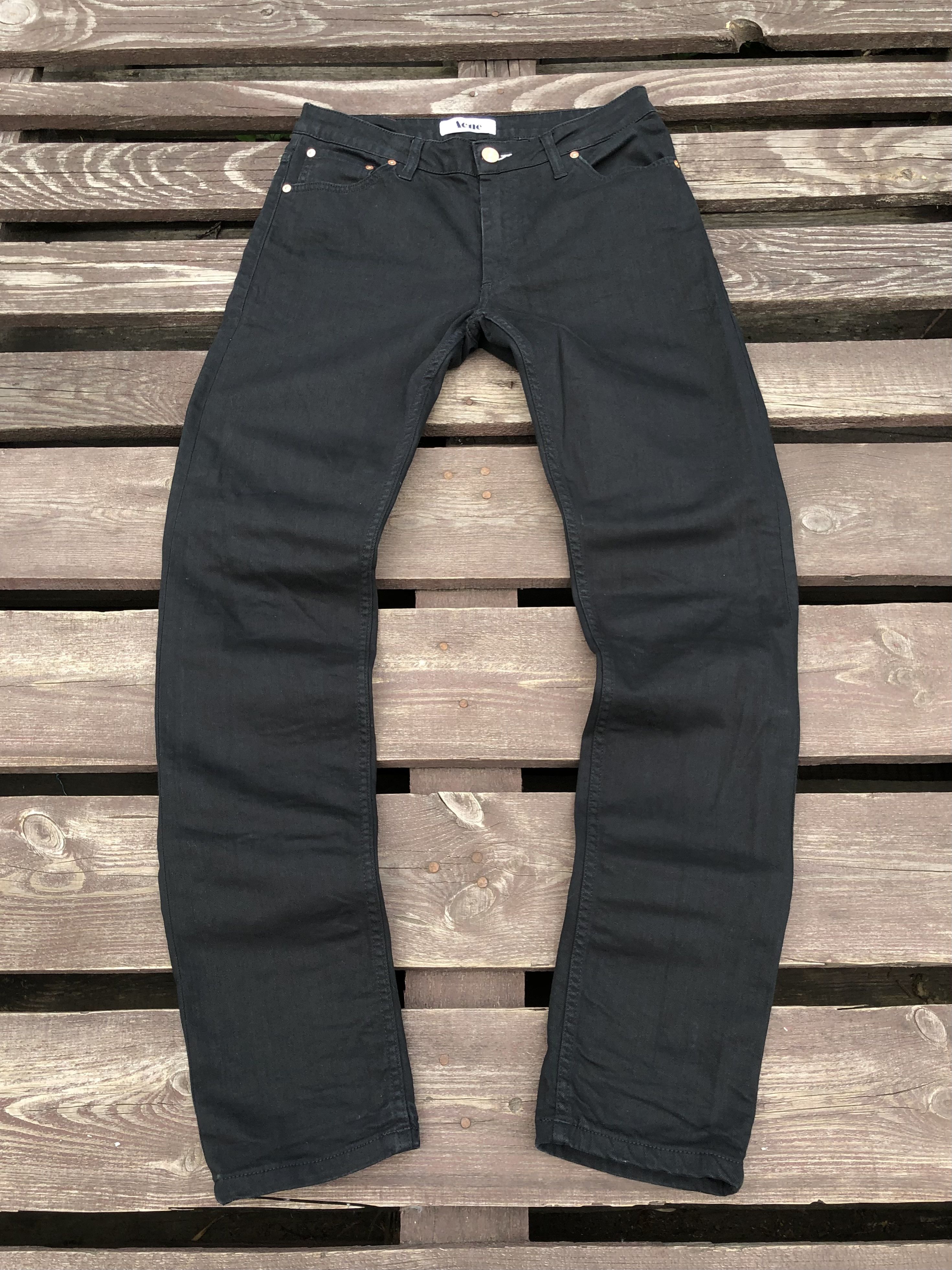Acne Studios Acne Studios Vintage Flex Wet Black Jeans Size W30 L32 Size 30" / US 8 / IT 44 - 2 Thumbnail