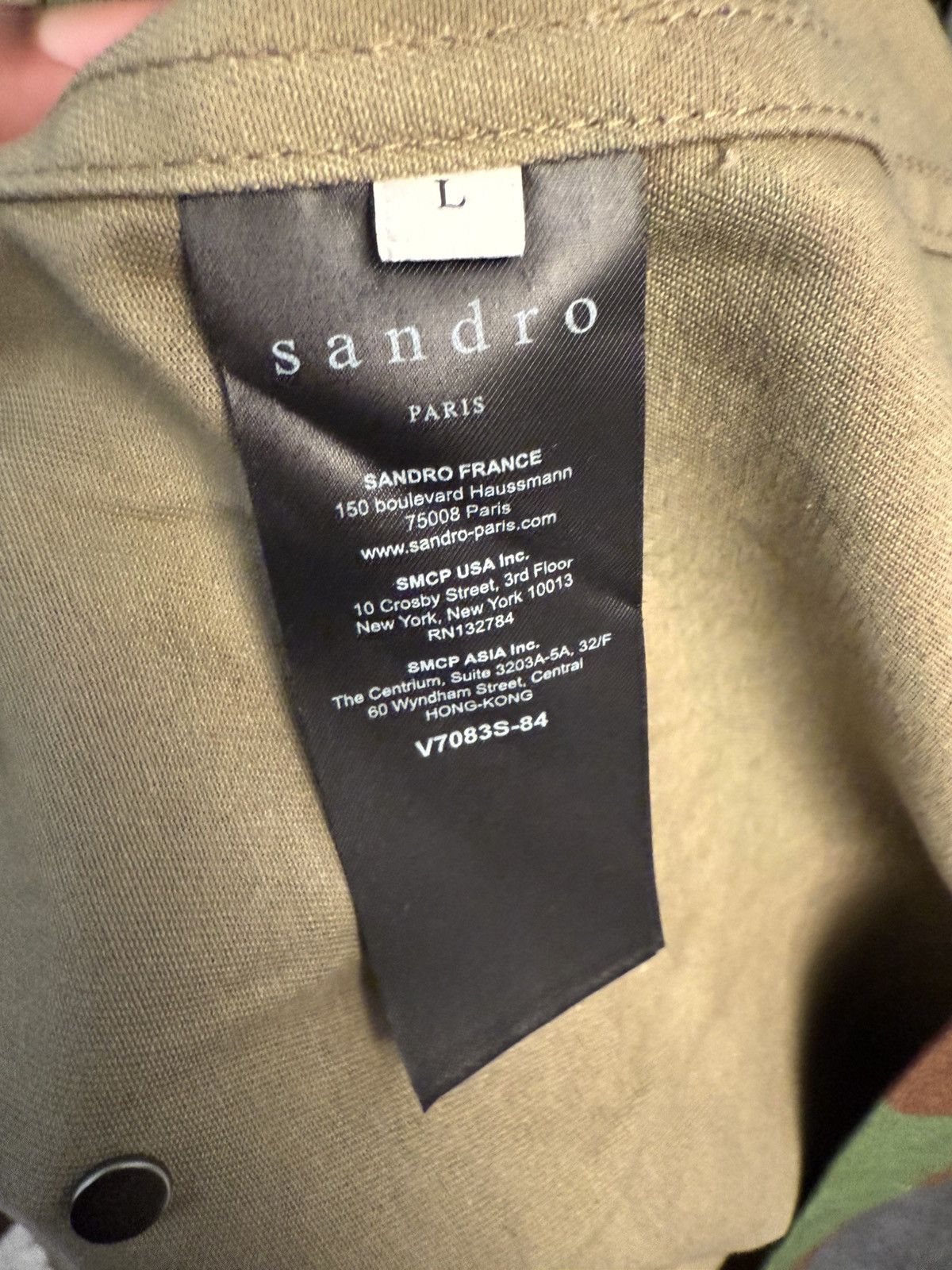 Sandro Sando Paris Camo Utility Jacket Size US L / EU 52-54 / 3 - 4 Thumbnail