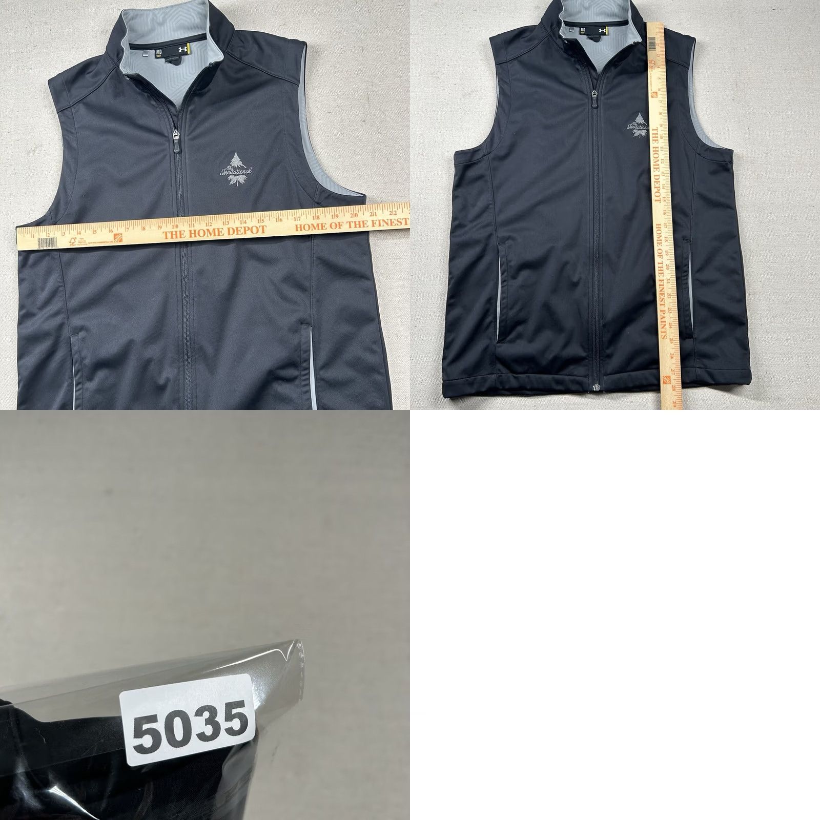 Under Armour Under Armour Vest Mens M Loose Full Zip Golf The Invitational Embroidered Black Vest Mens M Full Zip Golf Embroidered Black Size US M / EU 48-50 / 2 - 8 Thumbnail