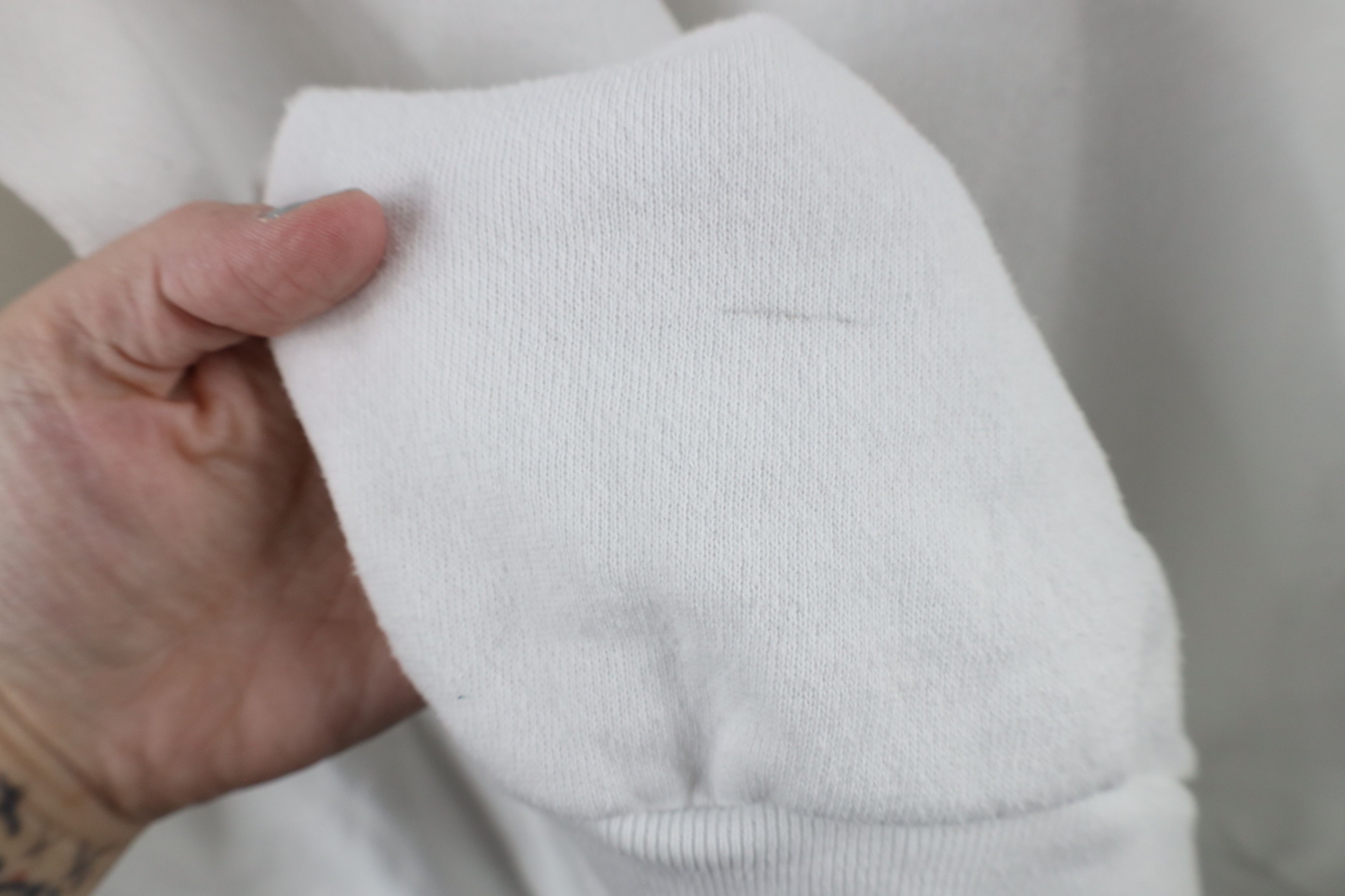 Vintage Vintage 90s Streetwear Crewneck Sweatshirt White USA Size US XL / EU 56 / 4 - 5 Thumbnail