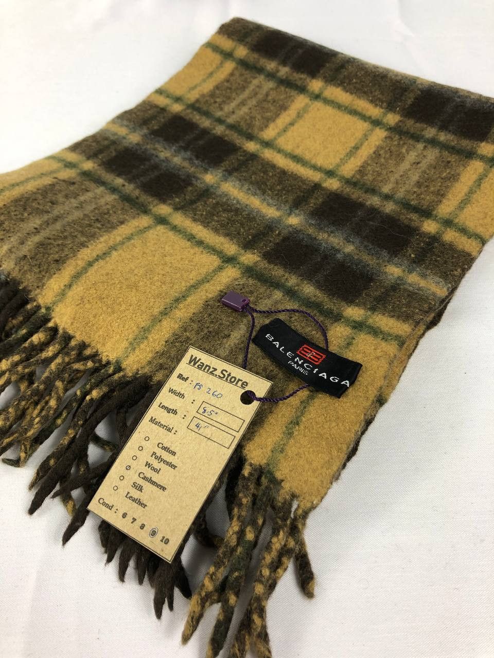 Vintage Balenciaga Scarf / Muffler / Neckwear FS260 Size ONE SIZE - 2 Thumbnail