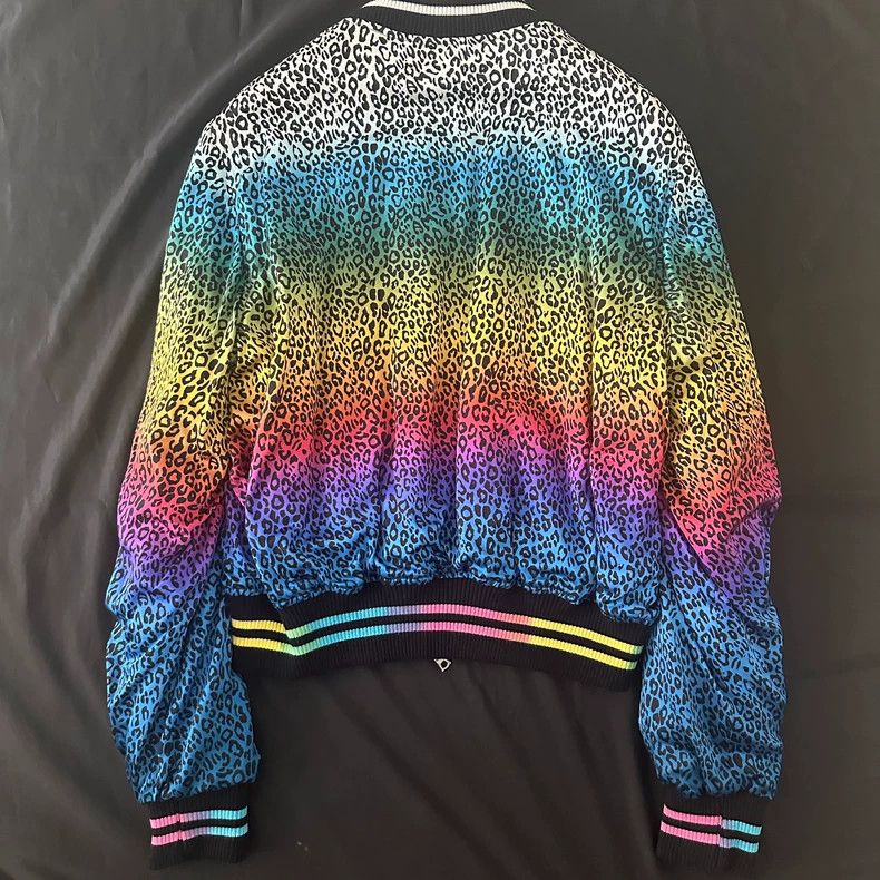 Amiri Amiri 18AW Silk Rainbow Leopard Bomber Jacket Size US S / EU 44-46 / 1 - 2 Thumbnail