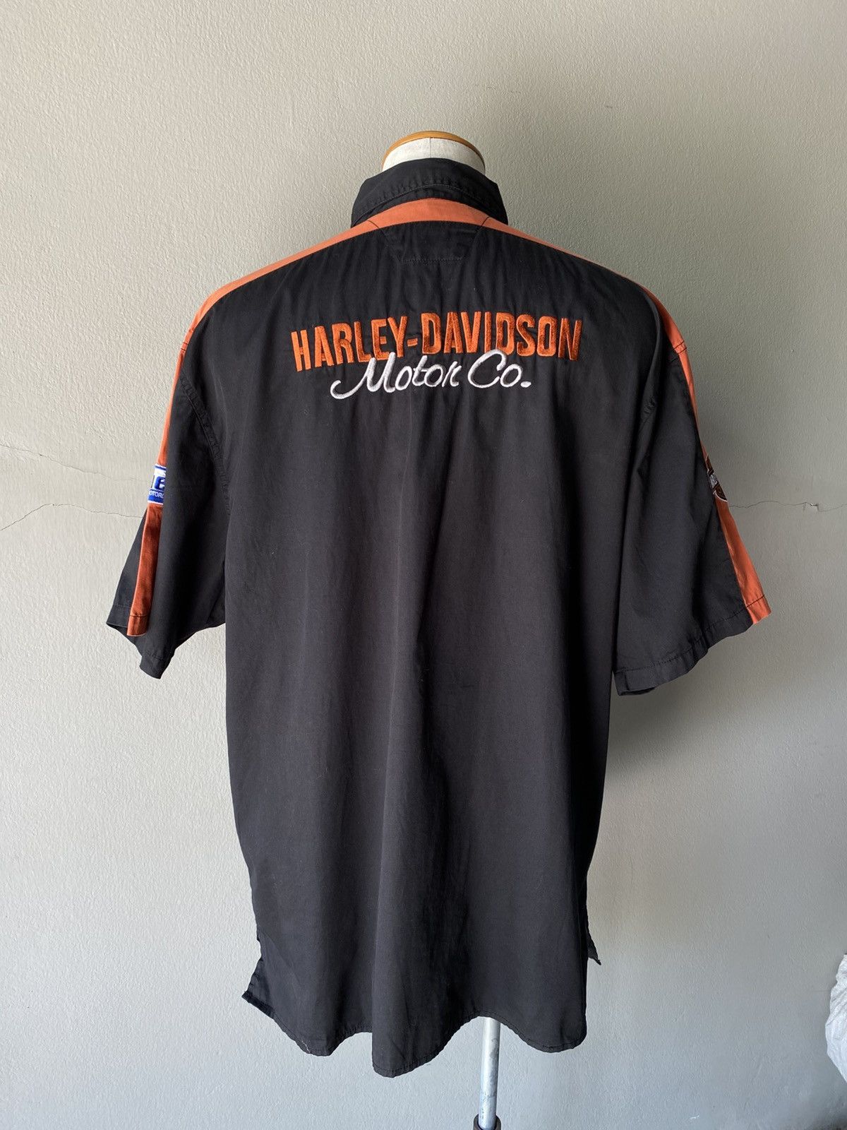Harley Davidson Harley Davidson Black & Orange Staff Shirt Size US XL / EU 56 / 4 - 5 Thumbnail