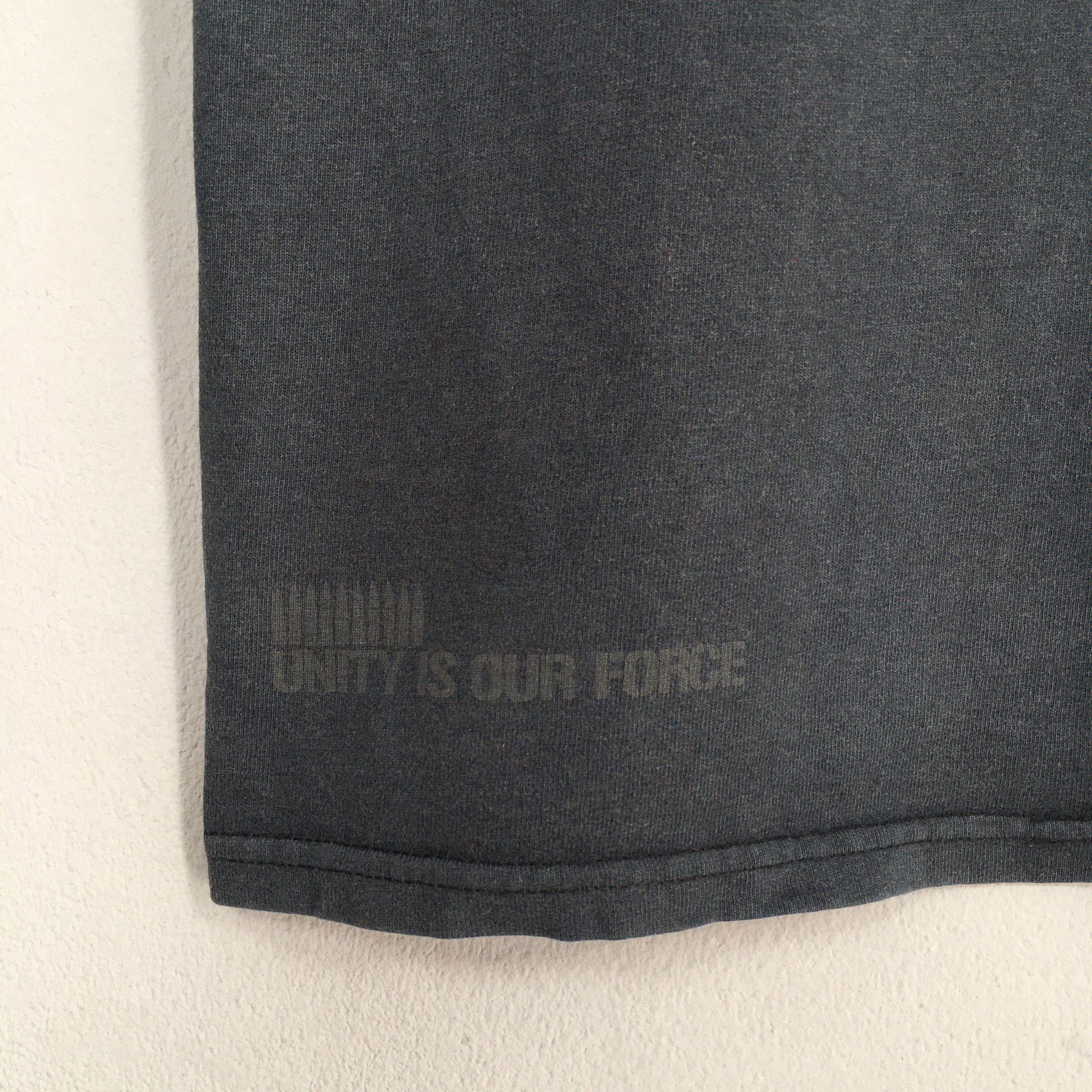 Stussy × Vintage Vintage 90's Stussy Unity Is Our Force Black T shirt Medium Size US M / EU 48-50 / 2 - 8 Thumbnail