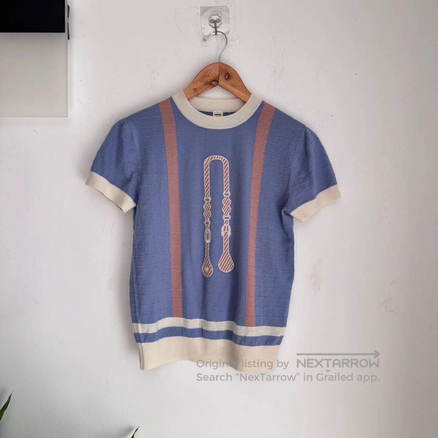 Hermes Hermès Women's Knit Short Sleeve Top. Size US XS / EU 42 / 0 - 2 Thumbnail