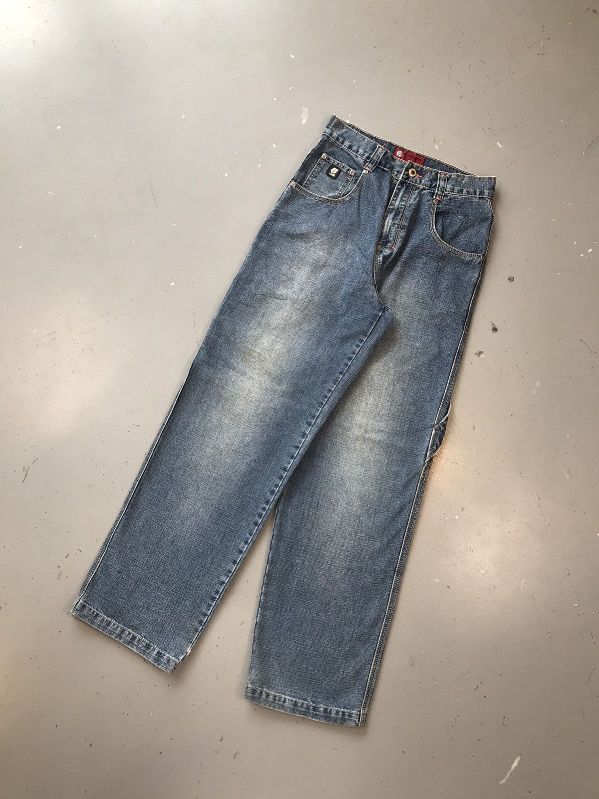 JNCO × Southpole × Vintage Vintage ruff skateboarder logo embroidered big pocket denim Size US 30 / EU 46 - 3 Thumbnail