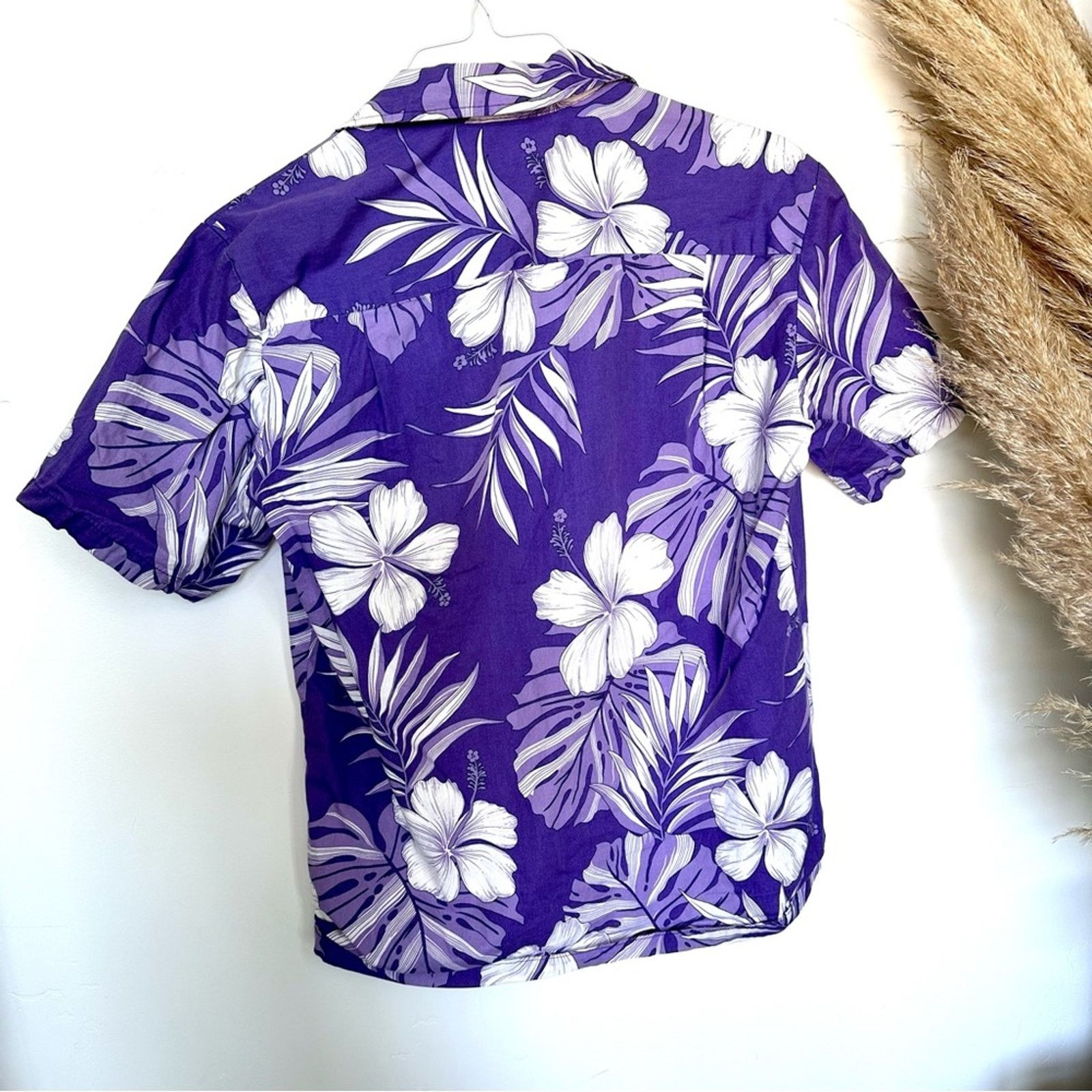 Pacific Legend PACIFIC LEGEND Purple White Hawaiian Print Floral Shirt Size US M / EU 48-50 / 2 - 7 Thumbnail