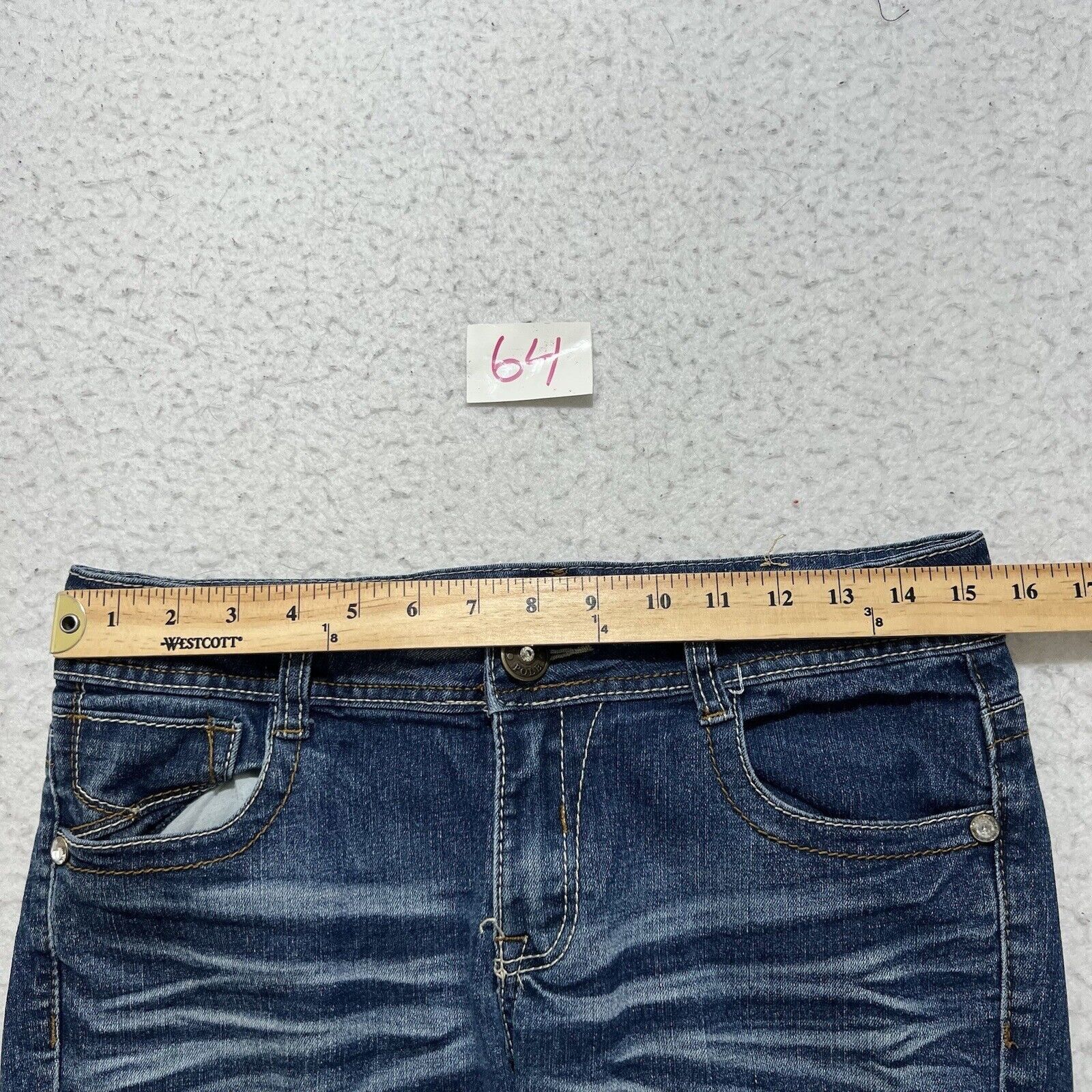 Southpole Vintage Southpole 9 Capri Low Rise Denim Jeans Studded Y2K Size 30" / US 8 / IT 44 - 9 Thumbnail