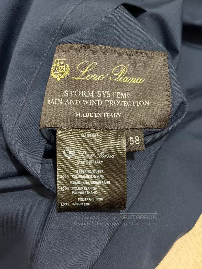 Loro Piana Loro Piana Bomber pilot jacket, blue reversible, configura Size US XXL / EU 58 / 5 - 2 Thumbnail