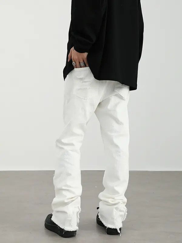 Vintage Yoshi x Misa ripped flared damaged jeans Size US 28 / EU 44 - 3 Thumbnail