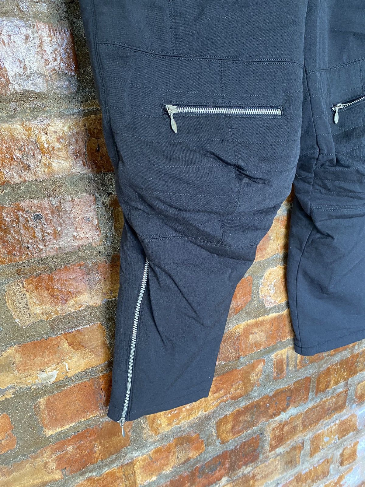 Jean Paul Gaultier AW03 JPG Homme Bondage padded Zipper rider pants Size US 34 / EU 50 - 14 Thumbnail