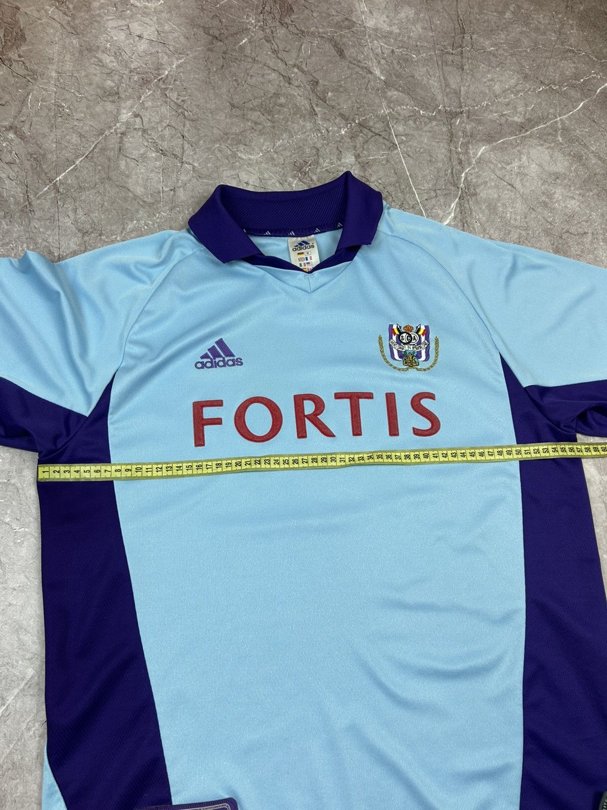 Adidas Anderlecht football Shirt 2000 Soccer Adidas Jersey Trikot Size US L / EU 52-54 / 3 - 11 Thumbnail