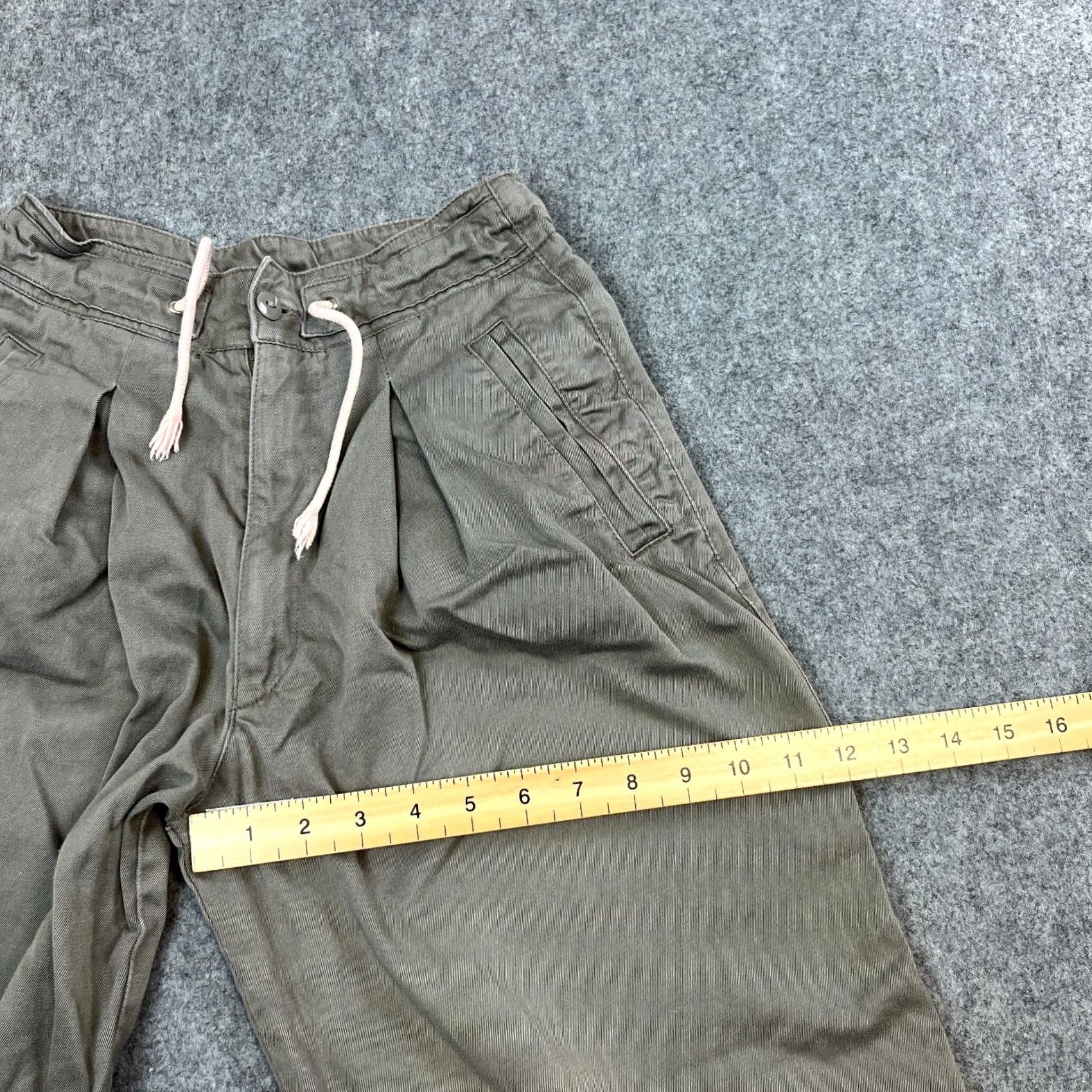 Armani VINTAGE ARMANI Womens Trousers Pants Chino Baggy 24 25 Grey UK4 24in Waist 25in Inside Leg 7in Hem High Rise Apr 11in Adjustable? No Size 27" / US 4 / IT 40 - 5 Thumbnail