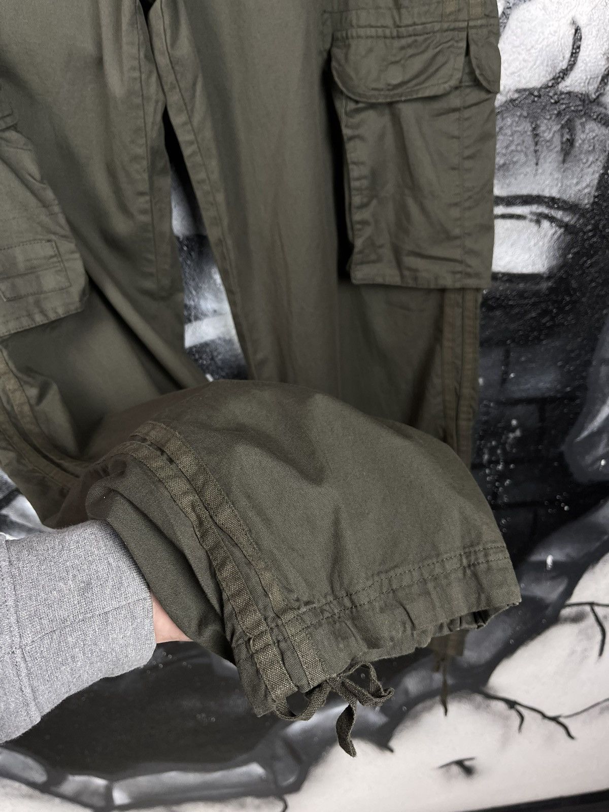 No Fear × Vintage Y2K No Fear Skull Embroidered Logo Cargo Pants Men’s Size L Size US 33 - 8 Thumbnail