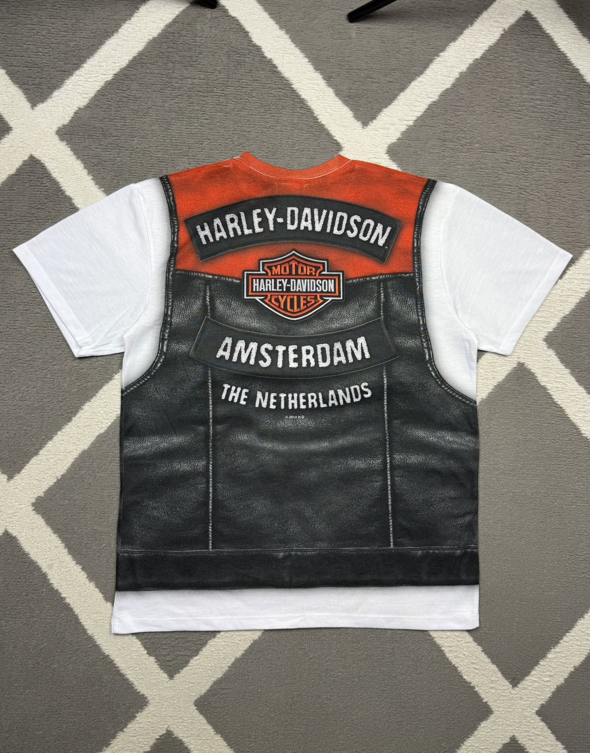 Harley Davidson Harley-Davidson Motorcycles Amsterdam Graphic T-shirt Tee M Size US M / EU 48-50 / 2 - 9 Thumbnail