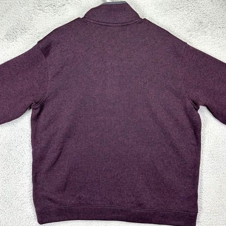 Eddie Bauer Eddie Bauer Pullover Sweater Mens 2XL Dark Purple Fleece Quarter Snap Logo Mock Neck Baggy? Size US XXL / EU 58 / 5 - 3 Thumbnail