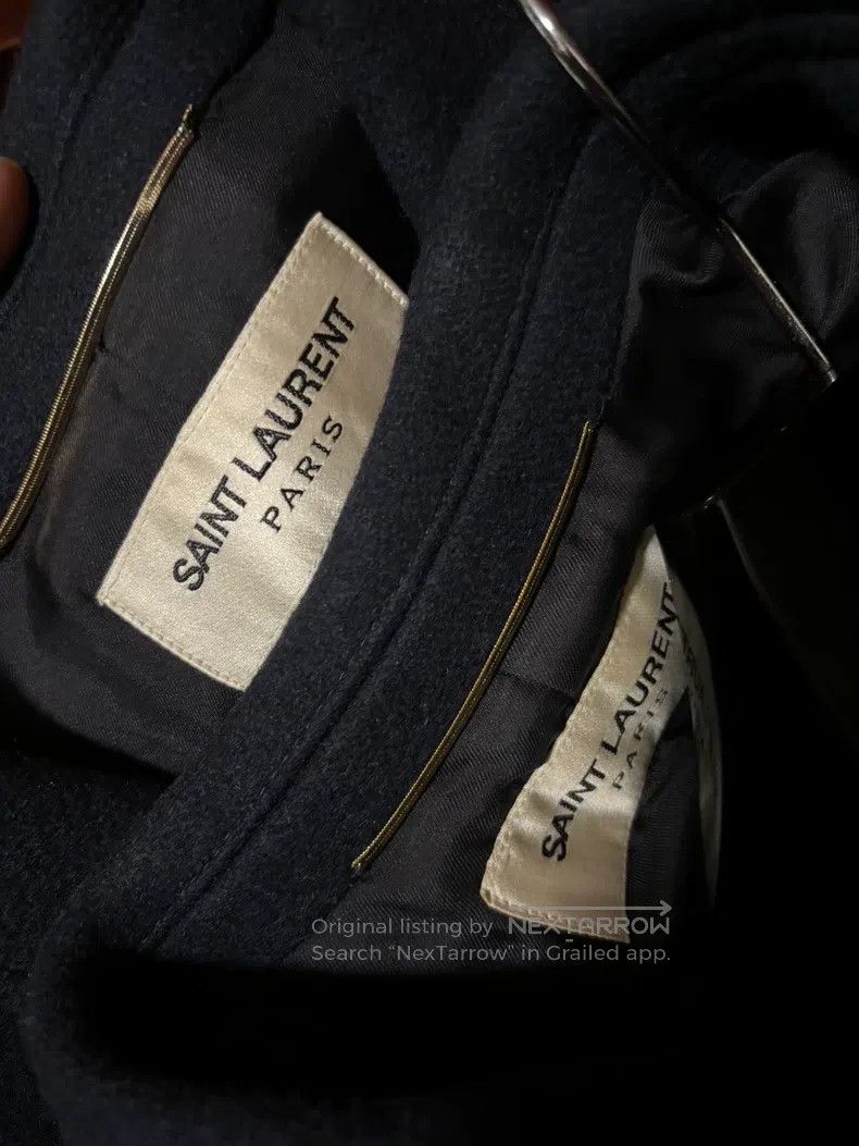 Saint Laurent Paris Saint Laurent Paris Gold Button Navy Coat Size US S / EU 44-46 / 1 - 5 Thumbnail