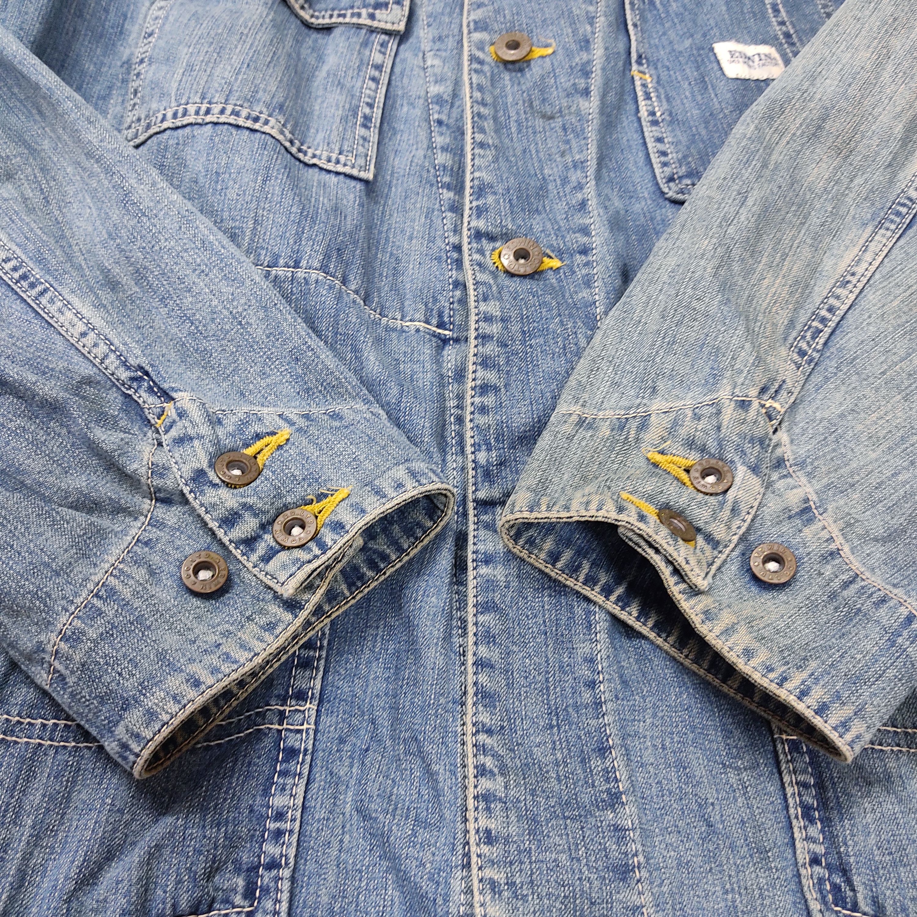 Edwin Vintage EDWIN Over Works Factory Chore Jacket Size US L / EU 52-54 / 3 - 13 Thumbnail