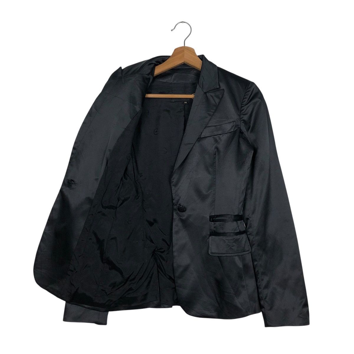 Japanese Brand 📌Iconic Black Double Breast Coats Jacket Just Cavalli Size US M / EU 48-50 / 2 - 12 Thumbnail