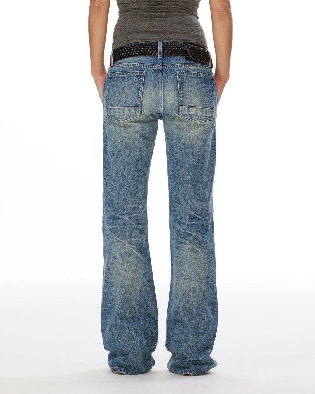 Fax Copy Express “000” Slim Flared Jeans Size 32" / US 10 / IT 46 - 2 Thumbnail