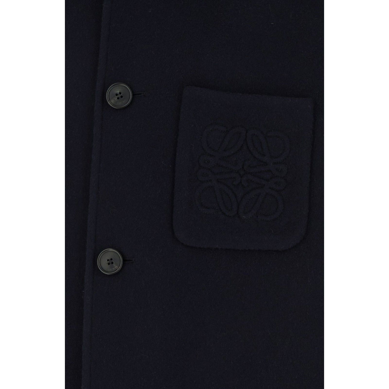 Loewe LOEWE Navy Blue Wool Blend Coat New & Authentic (Men's size: Size US XL / EU 56 / 4 - 3 Thumbnail