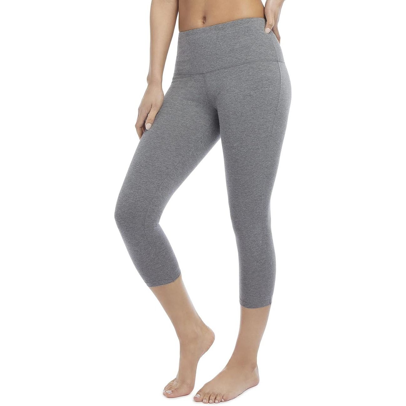 Jockey NWT New Jockey Womens Large High Rise Capri Leggings Size 32" / US 10 / IT 46 - 2 Thumbnail