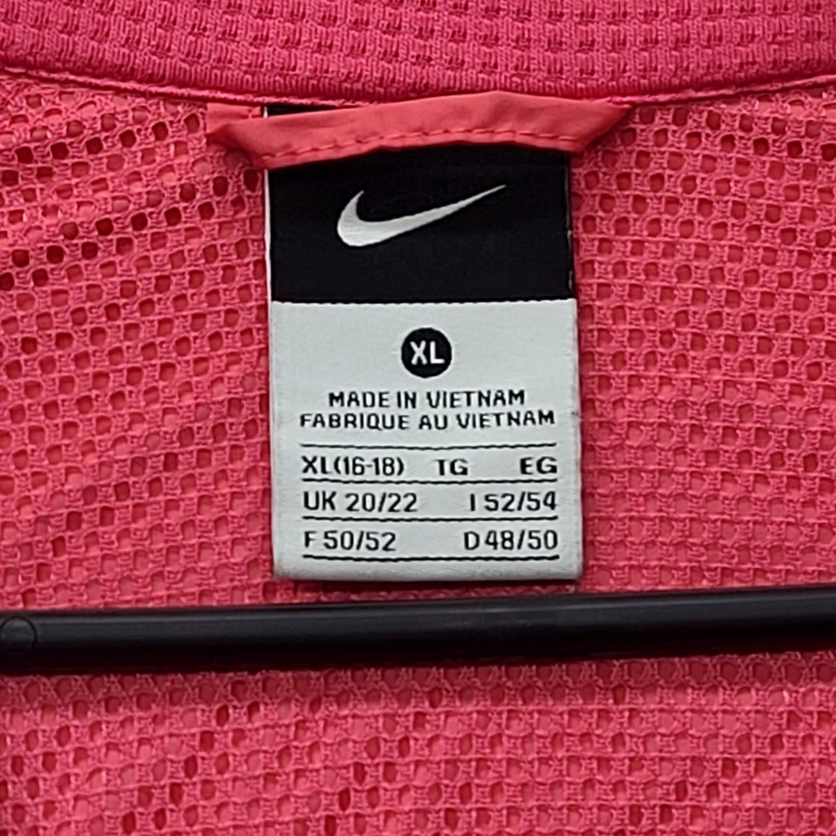 Nike Nike Windbreaker Womens XL 1/4 Zip Jacket Pink White Running Athleisure Size XL / US 12-14 / IT 48-50 - 2 Thumbnail